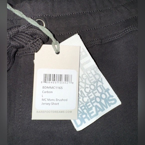 NWT Barefoot Dreams Malibu Collection in Carbon Grey Men’s Jersey Short - Size L - Picture 3 of 8